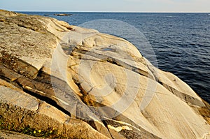 Stangnes bedrock the oldest rock in Norway photo