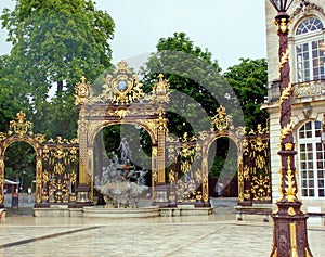 The stanislas place in nancy