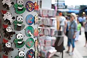 Souvenir magnets at Stanley Market, Hong Kong