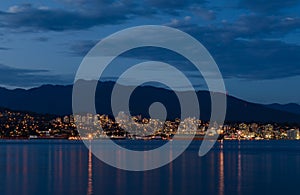 Stanley Park in the evening, Beautiful view of Vancouver