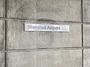 Stansted Airport Sign