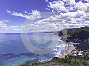 Stanwell Park beach at Wollongong, Australia