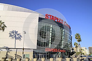 Staple Center sport and entertainment Home of The Clippers and Lakers team.