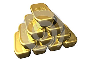 Staple of gold bars