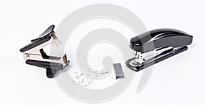 Stapler and antistapler with staples