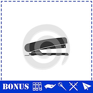 Stapler icon flat