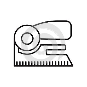 Stapler icon vector isolated on white background, Stapler sign , sign and symbols in thin linear outline style