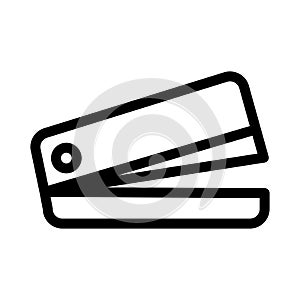 Stapler vector thin line icon