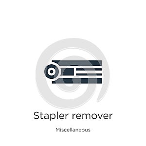 Stapler remover icon vector. Trendy flat stapler remover icon from miscellaneous collection isolated on white background. Vector