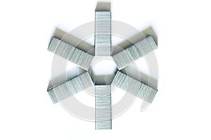 Staples in White Background