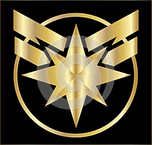 Golden Captain Marvel Symbol