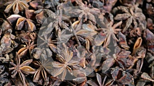 star anise allspice clove cookery background