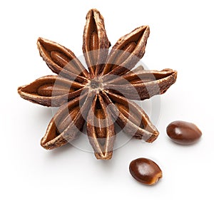 Star anise, badiane isolated