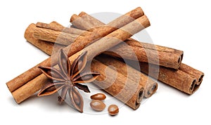 Star anise and cinnamon
