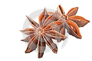 Star anise spice fruits