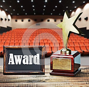 Star award for service to the background of the auditorium