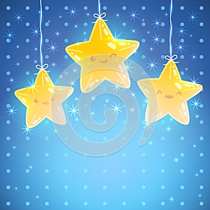 Star background. Good night vector illustration