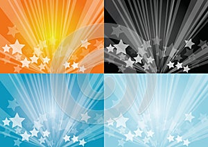 Star burst backgrounds