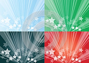 Star burst backgrounds