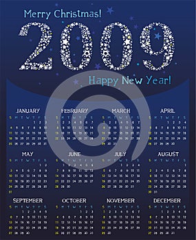 Star Calendar for 2009.