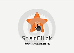 Star click logo design template