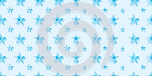 Star cold blue symmetry combine seamless pattern