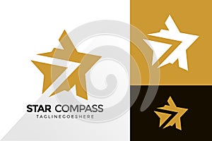 Star Compass Logo Design, Brand Identity Logos Designs Vector Illustration Template