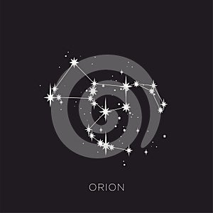 Star constellation space zodiac orion vector