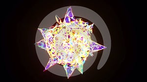 Star crystal explodes super 3d