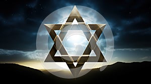 Star of David, ancient symbol, emblem in the shape of a six-pointed star, Magen, culture faith, Israel Jews, symbol