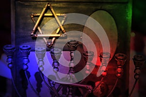Star of David and Menorah