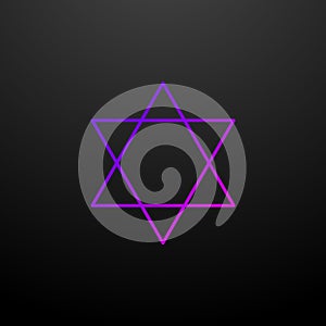 Star of david outline nolan icon. Elements of religion set. Simple icon for websites, web design, mobile app, info graphics