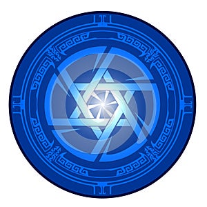 Star of David , Shield of David , Magen David , illustration , icon