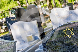 Star of David on the tombstone