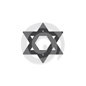 Star of David vector icon