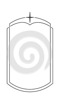 Star decorated frame aesthetic geometry