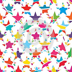 Star disable seamless pattern