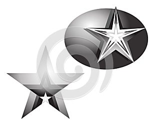 Star element vector design of a metal star