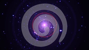 Star explosion in space, star ray