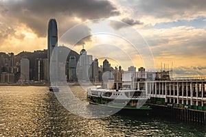 Star ferry peir at Tsim Sha Tsui, Kowloon, Hong Kong