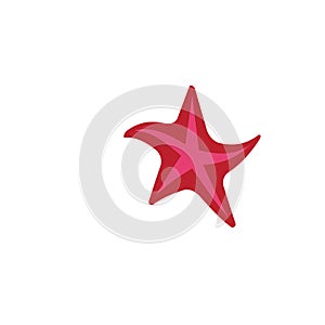 Star Fish Logo Template vector