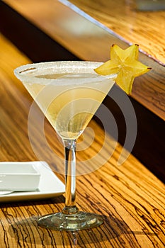 Star Fruit Martini Cocktail