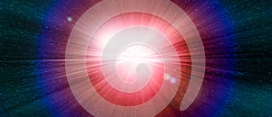 Star gate explosion in a galaxy of an universe.