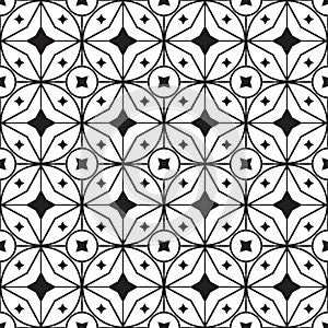 Star geometric pattern. Seamless vector