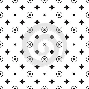 Star geometric pattern. Seamless vector