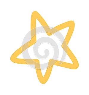Star glistering shining color doodle
