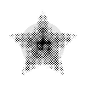 Star halftone design element