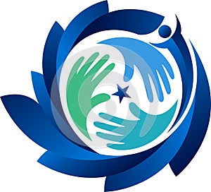 Star hands logo