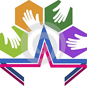 Star hands logo