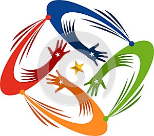 Star hands logo